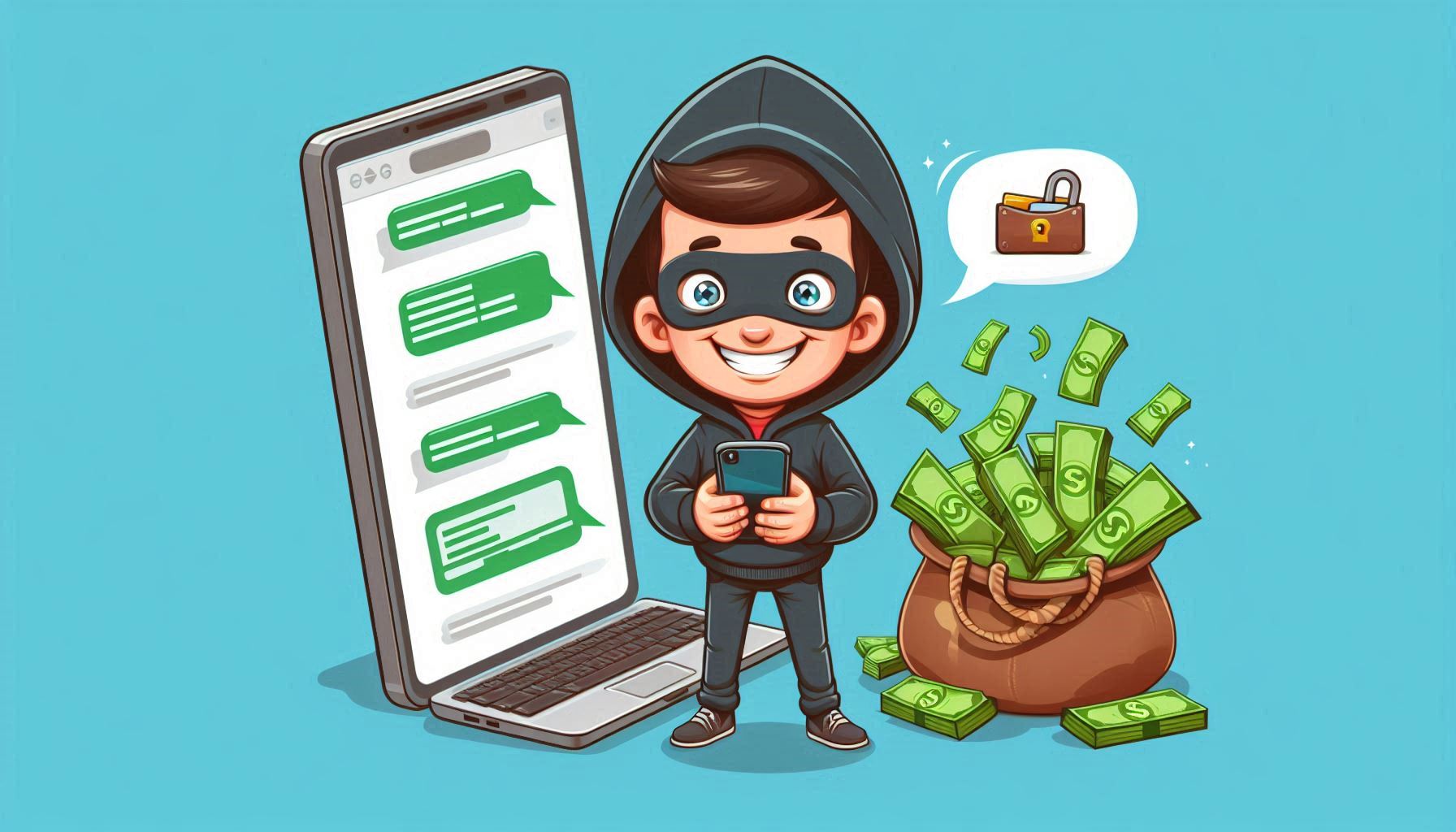 Ví dụ SMS giả mạo - hình 1